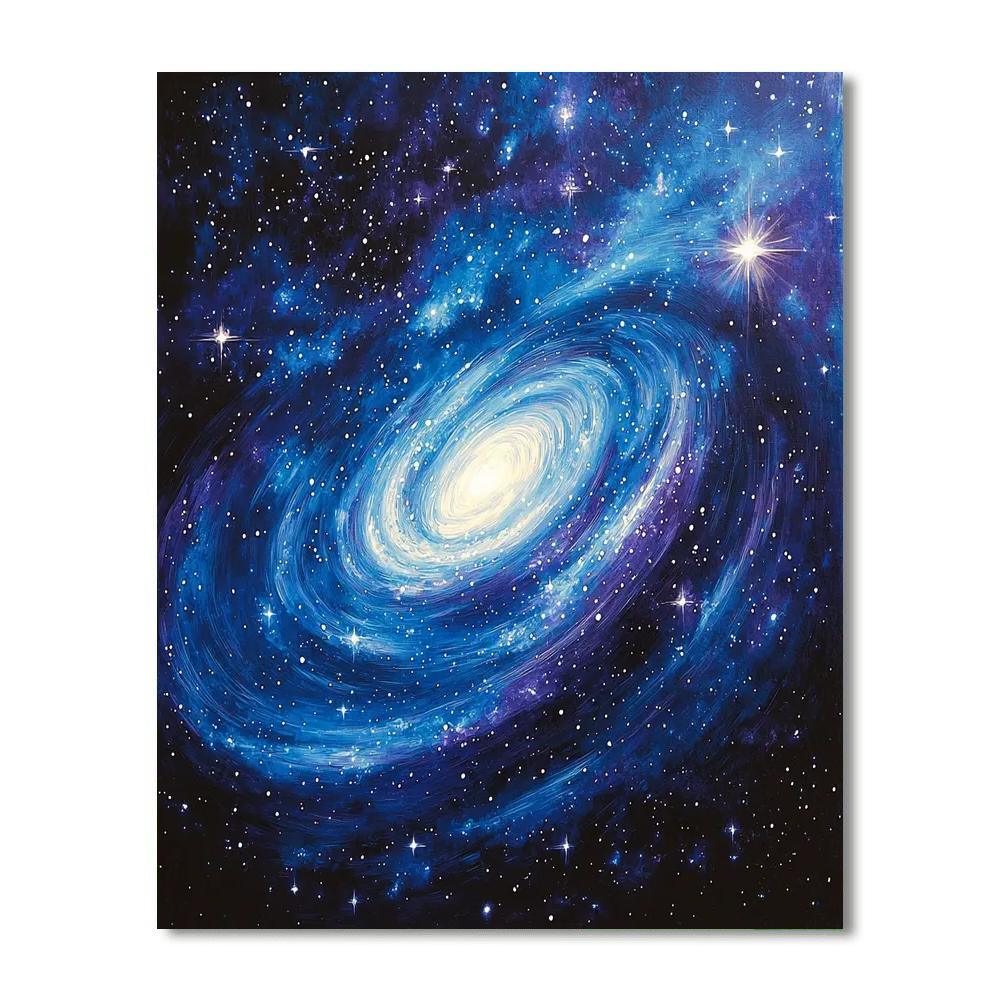 Georges Seurat Inspired Serene Starry Night  Paint By Numbers