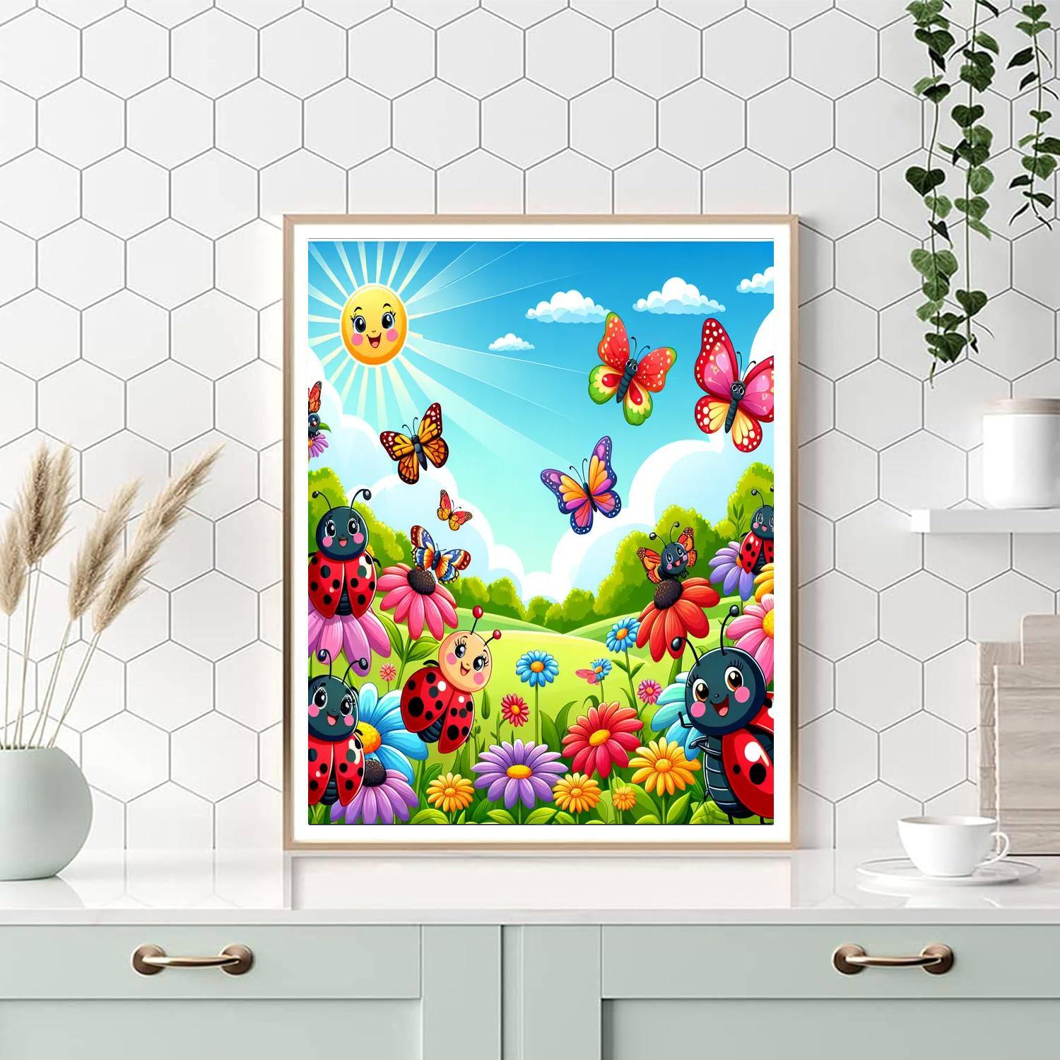 Doodle In The Garden Paint By Numbers Kits