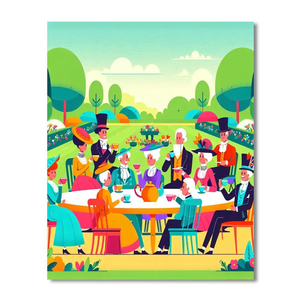 Royal Garden Tea Party Paint By Numbers