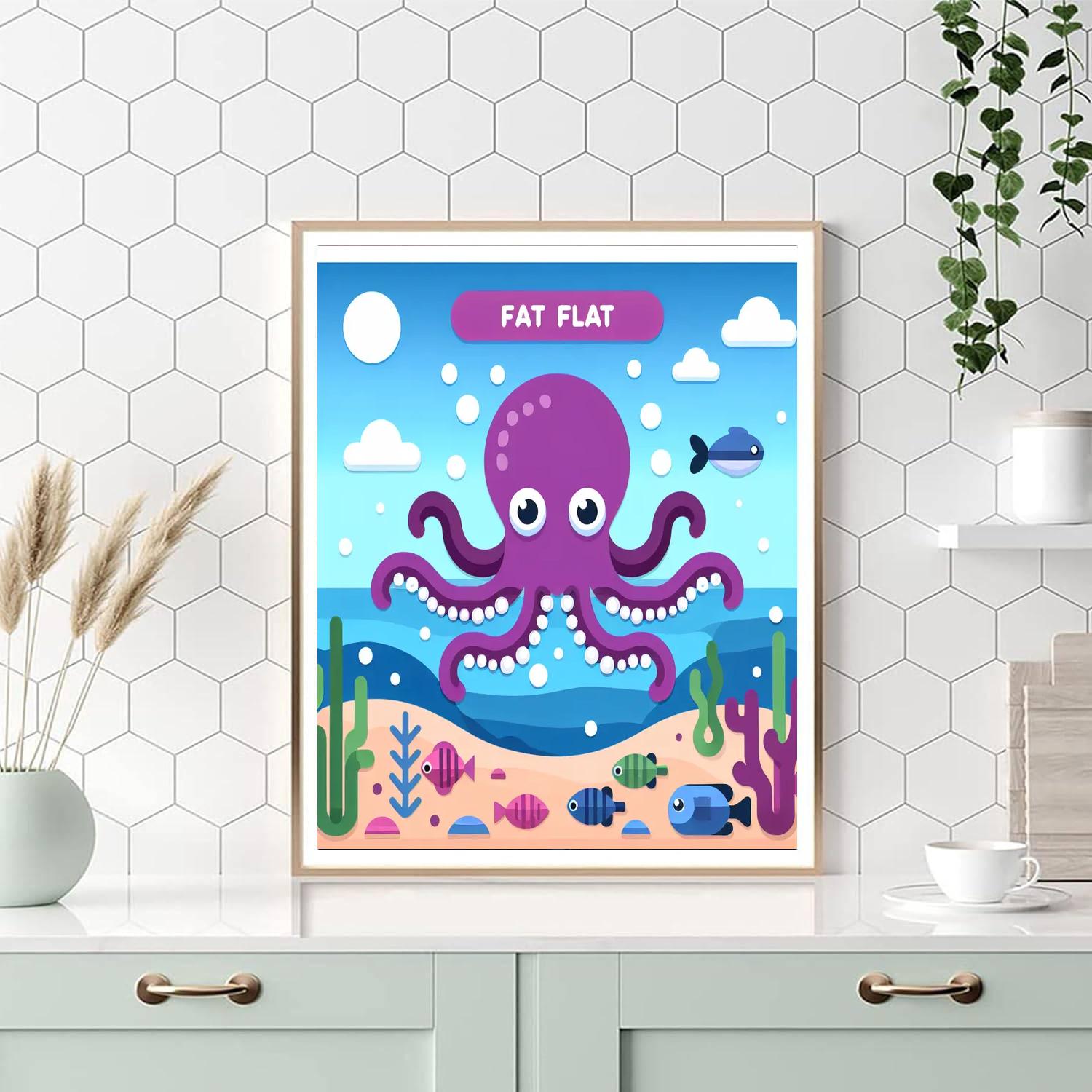 Clever Octopus Number Painting