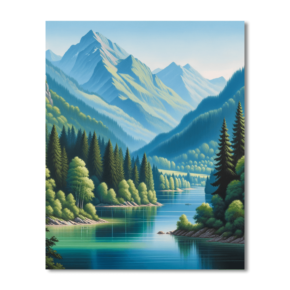 Nature's Peaceful Refuge DIY Paint By Numbers