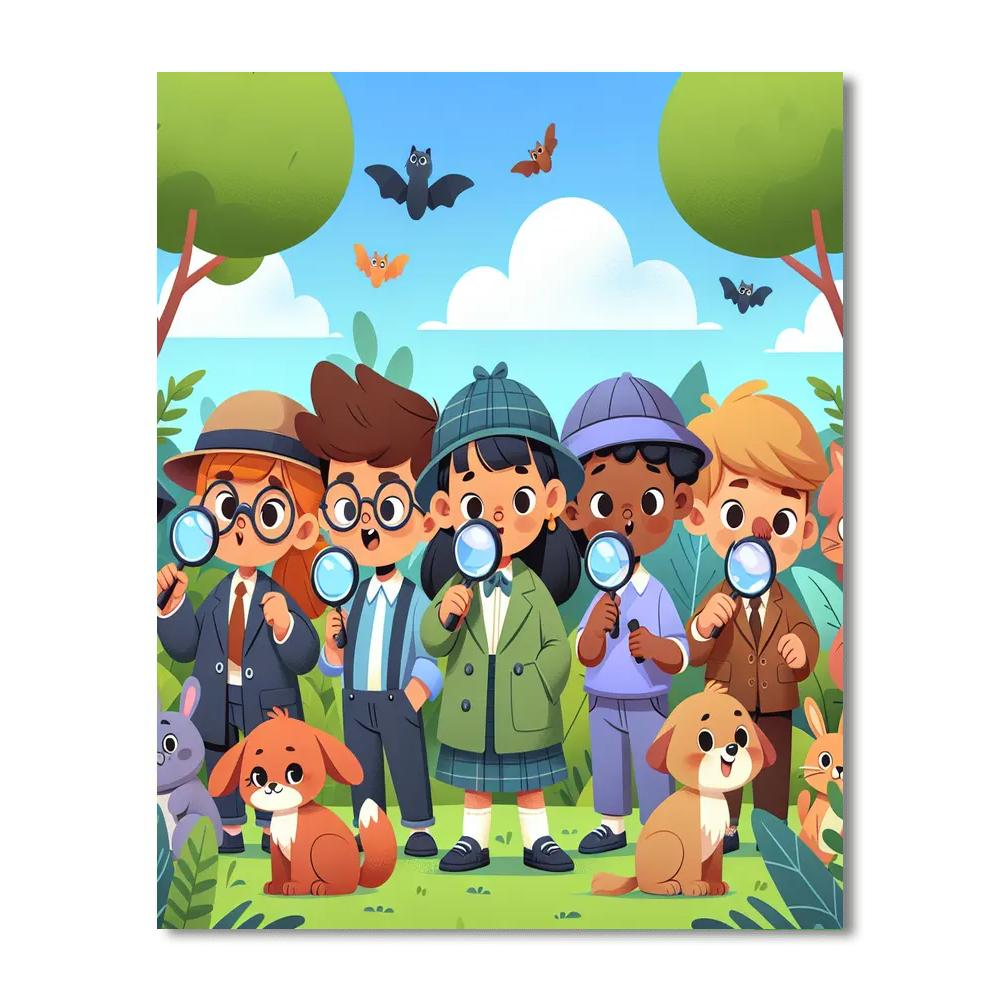 Jungle Detective Expedition Number Painting