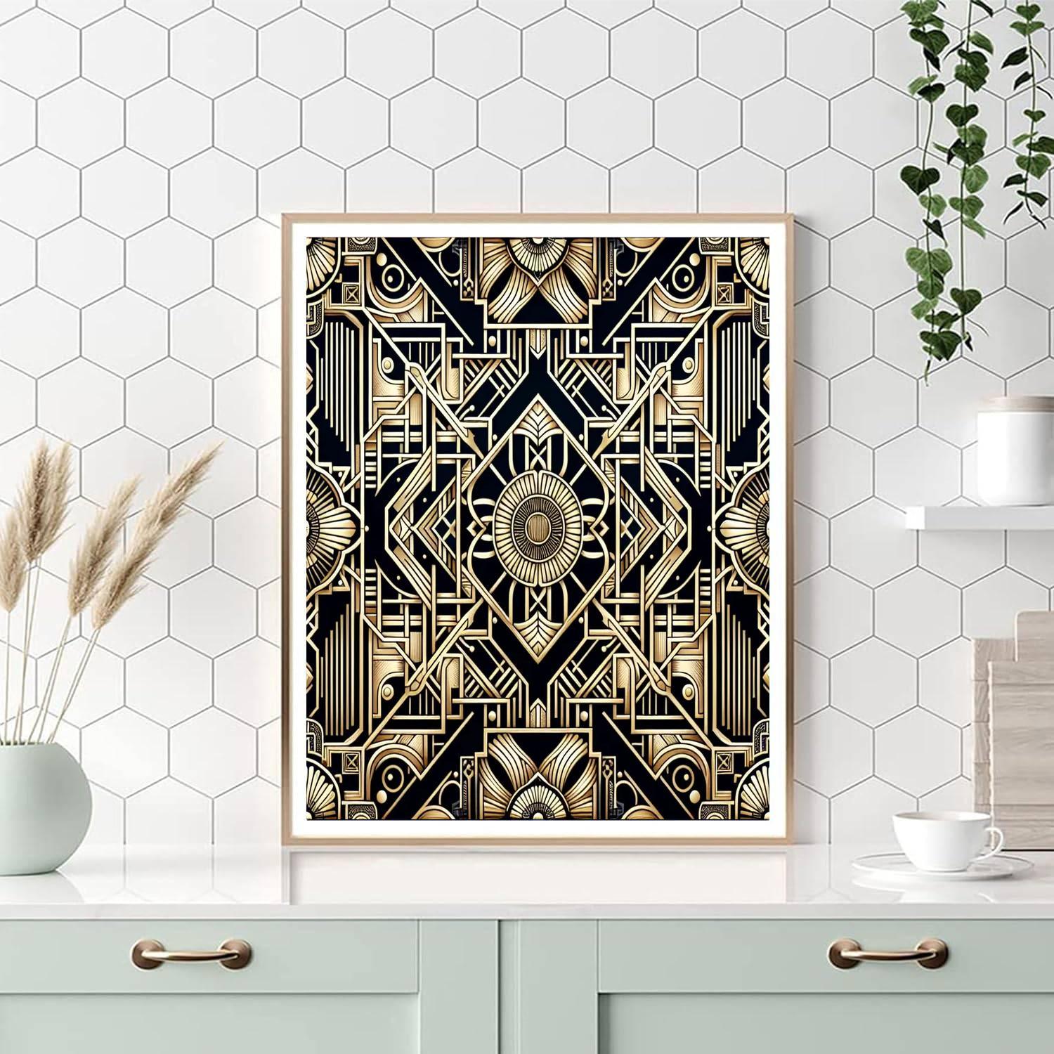 Art Deco Delight Painting Number Kit