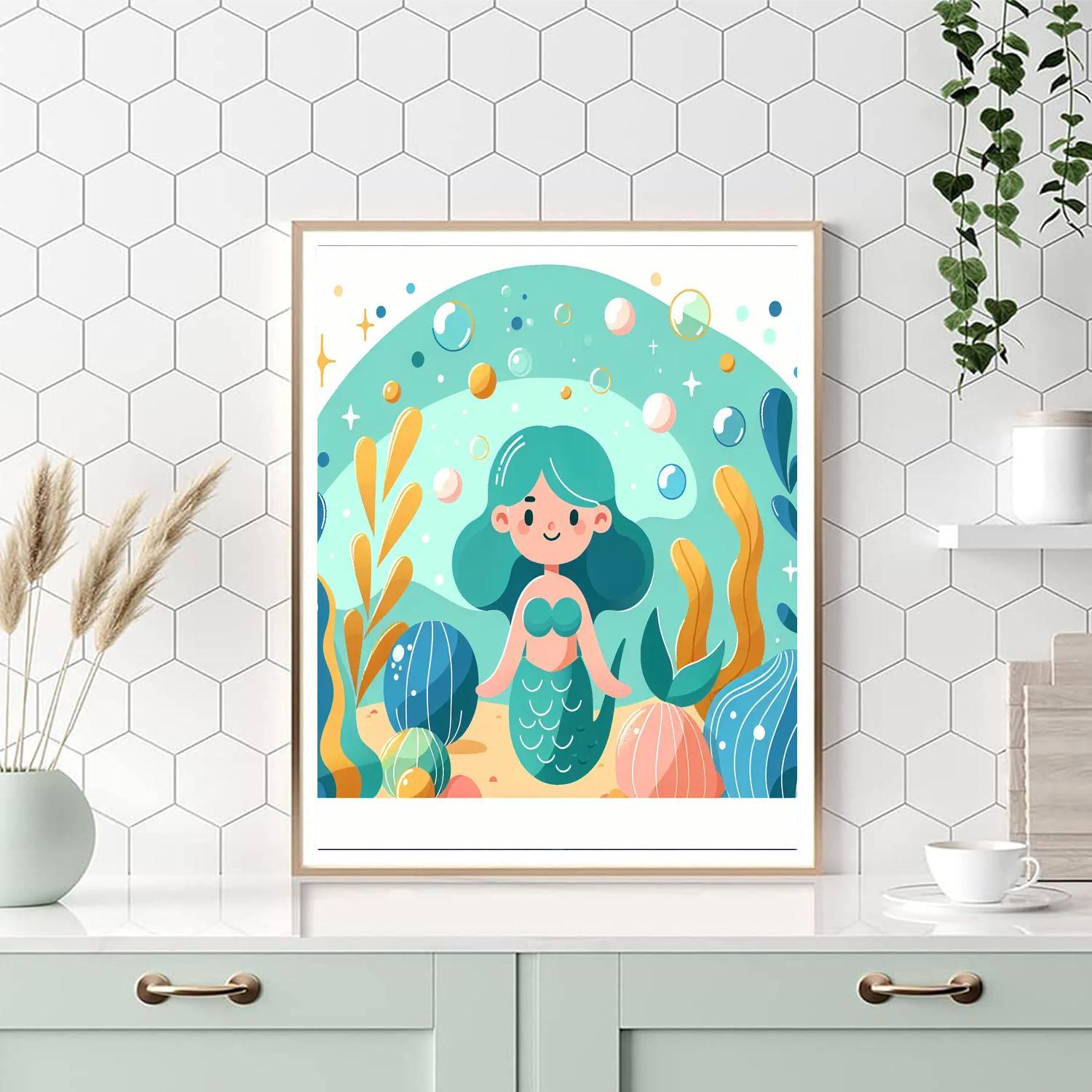 Kindly Mermaid Treasure Paint By Numbers Kits