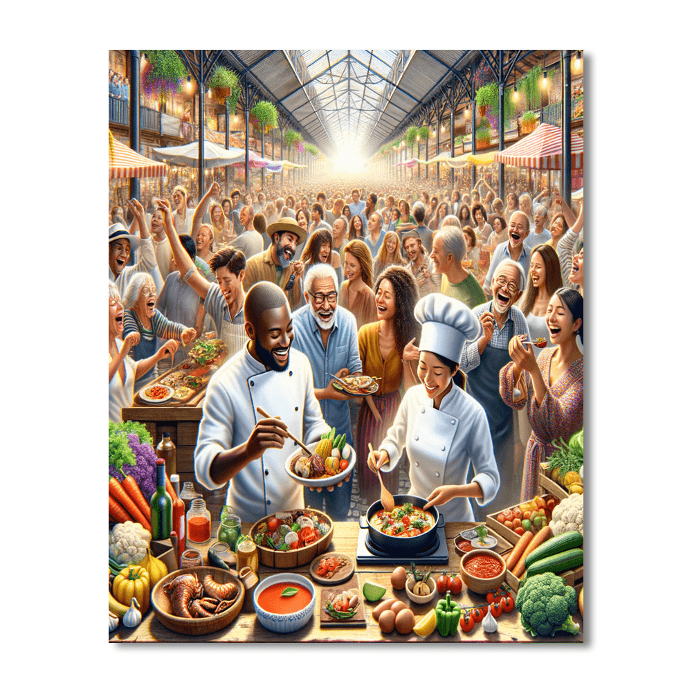 La Fête De La Gastronomie Number Painting