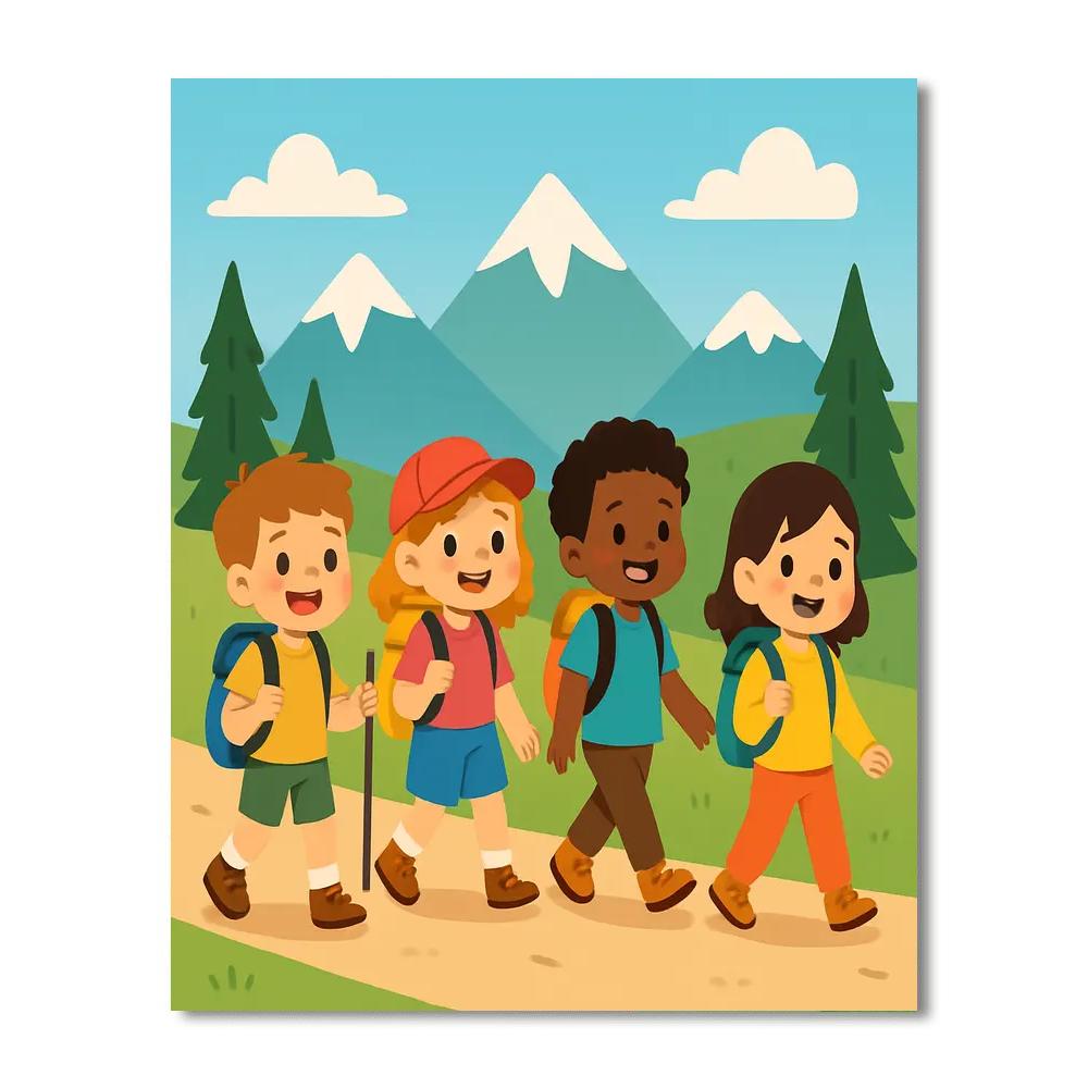 Happy Hikers Paint By Numbers