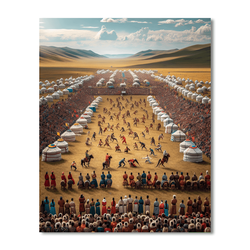 Nadaam Festival - Mongolia Paint By Number