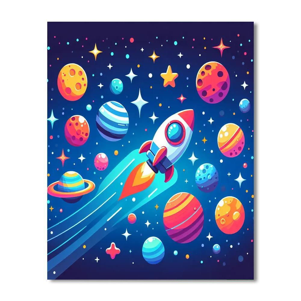 Epic Space Odyssey Paint By Numbers Art