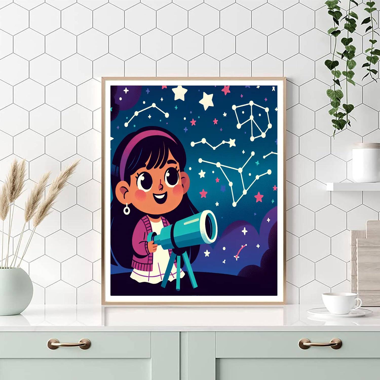Little Astronomer Number Painting