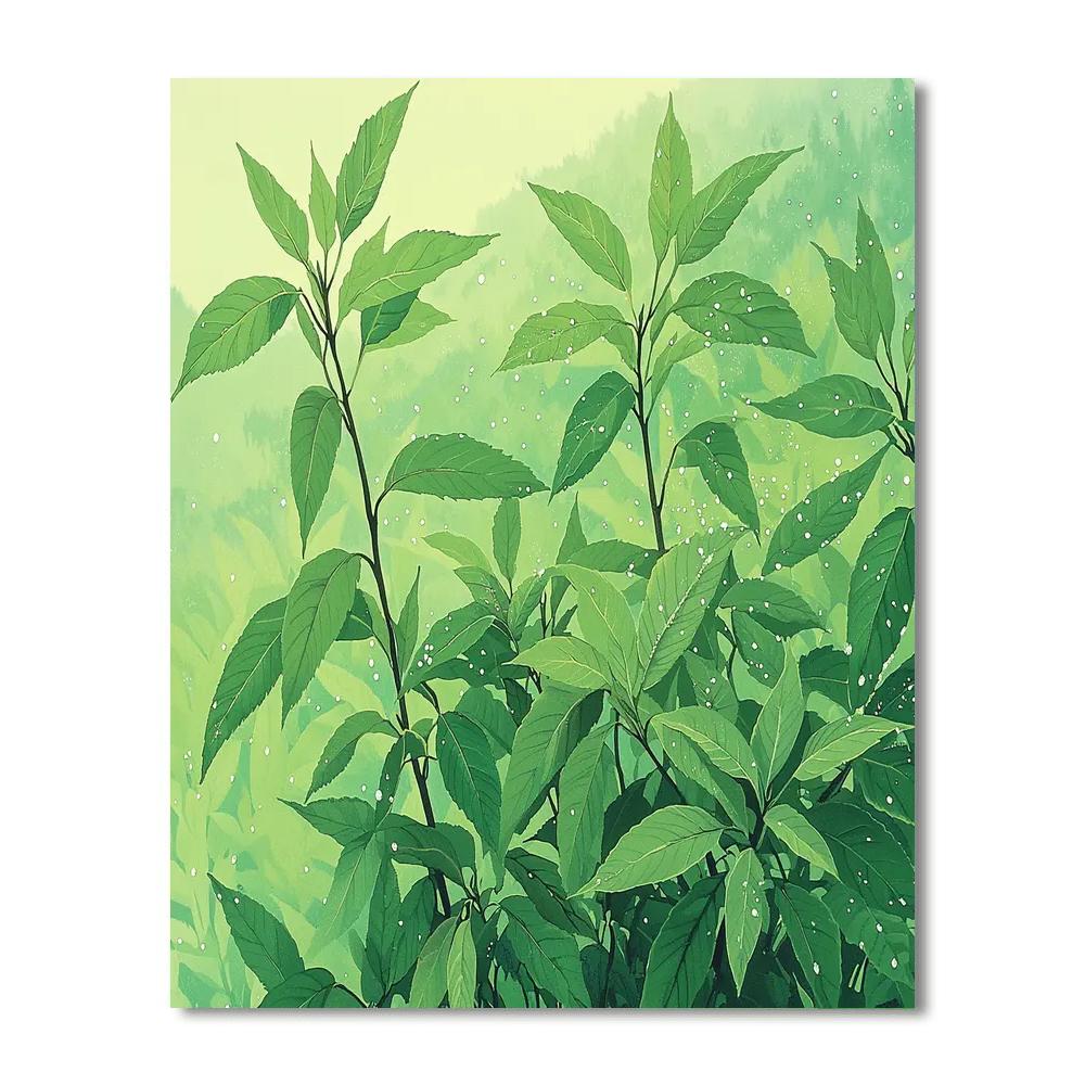 Utagawa Hiroshige Inspired Calm Morning Dew  Number Painting