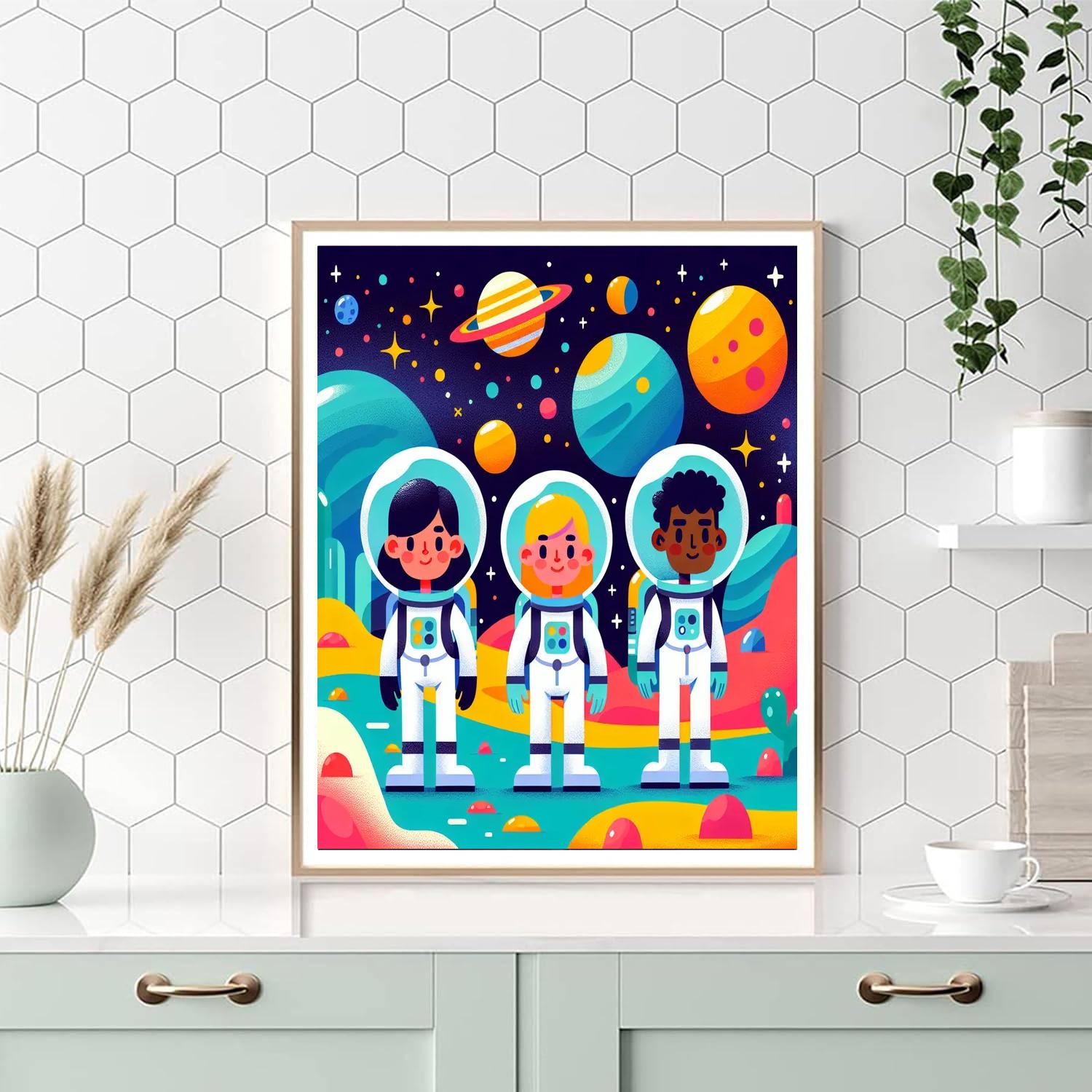 Intergalactic Explorer Mission Paint By Numbers Kits