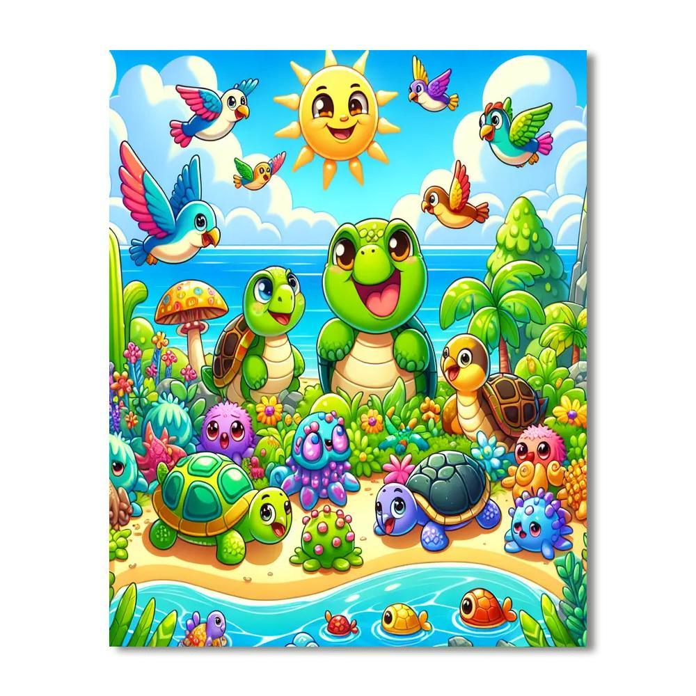 Funky Fantasy Islands Paint By Numbers Kits