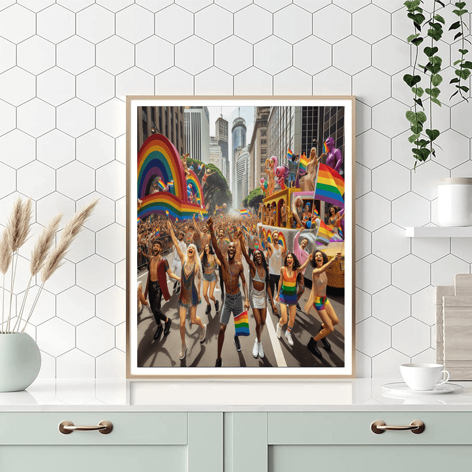 Gay Pride Parade - São Paulo Paint By Numbers