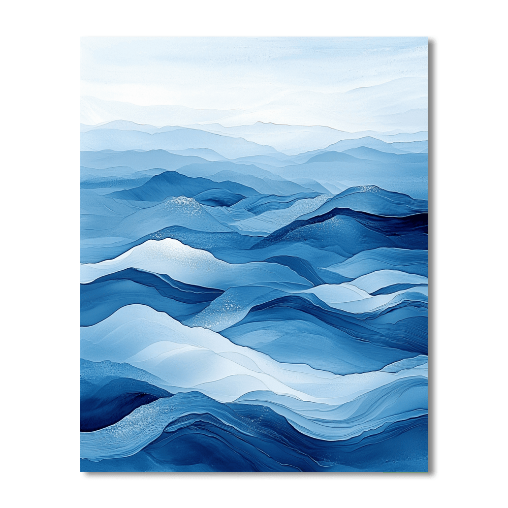 Katsushika Hokusai Inspired Harmonious Waves  Paint By Numbers Kits