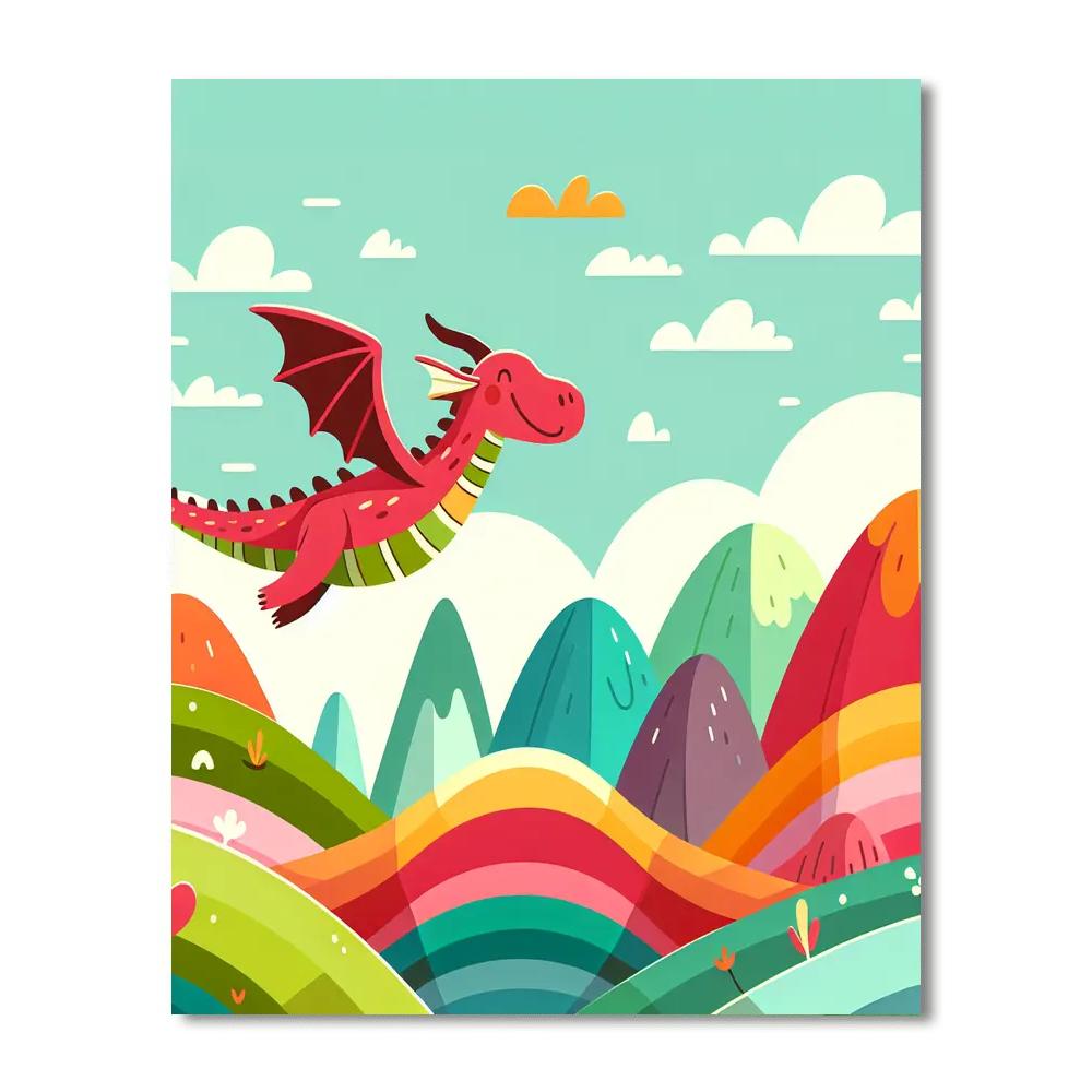 Dragon’s Dream Flight Painting By Numbers Kit