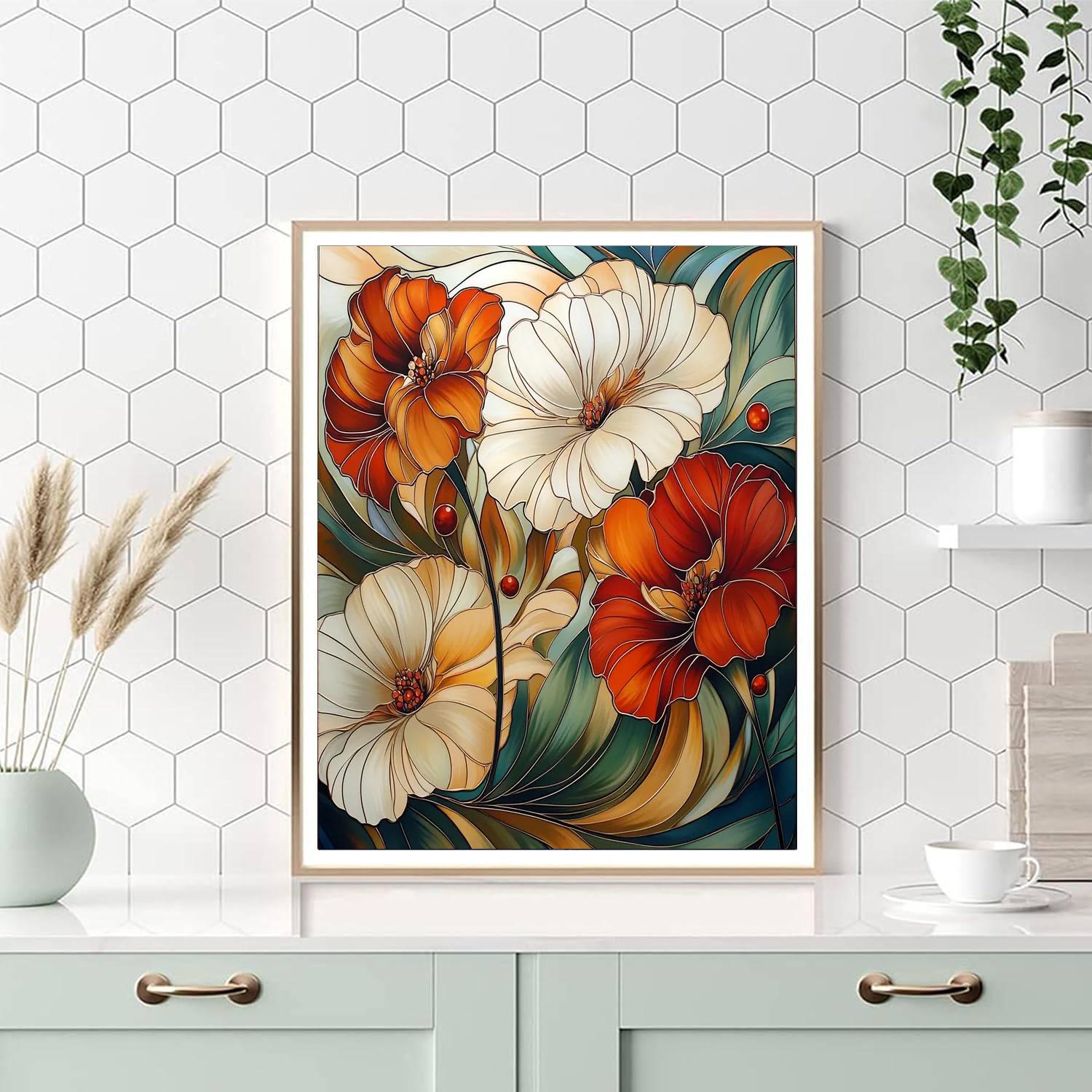 Alphonse Mucha Inspired Dance Of Celestial Petals  Paint By Numbers Kits