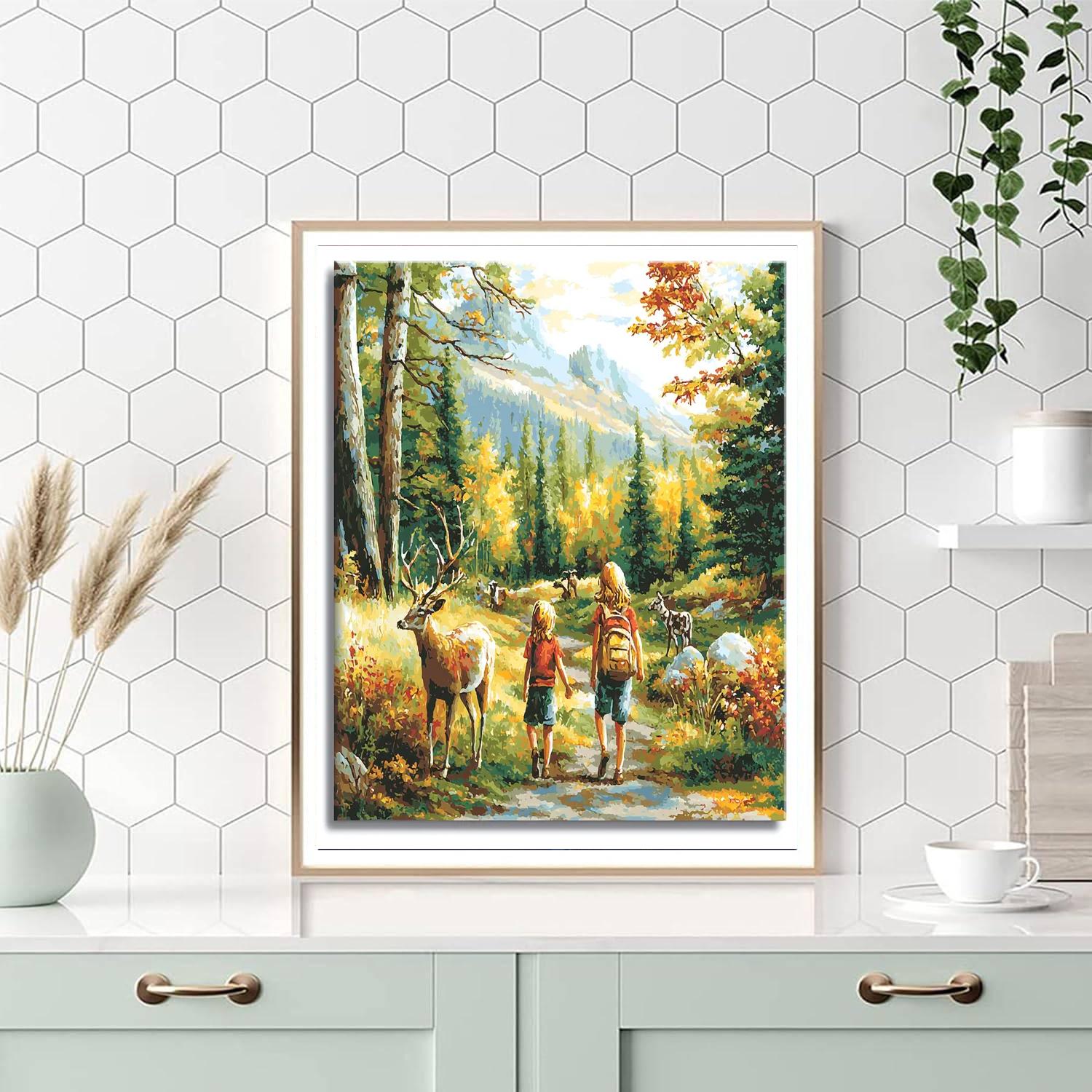 Exploring Nature's Wonders Number Painting