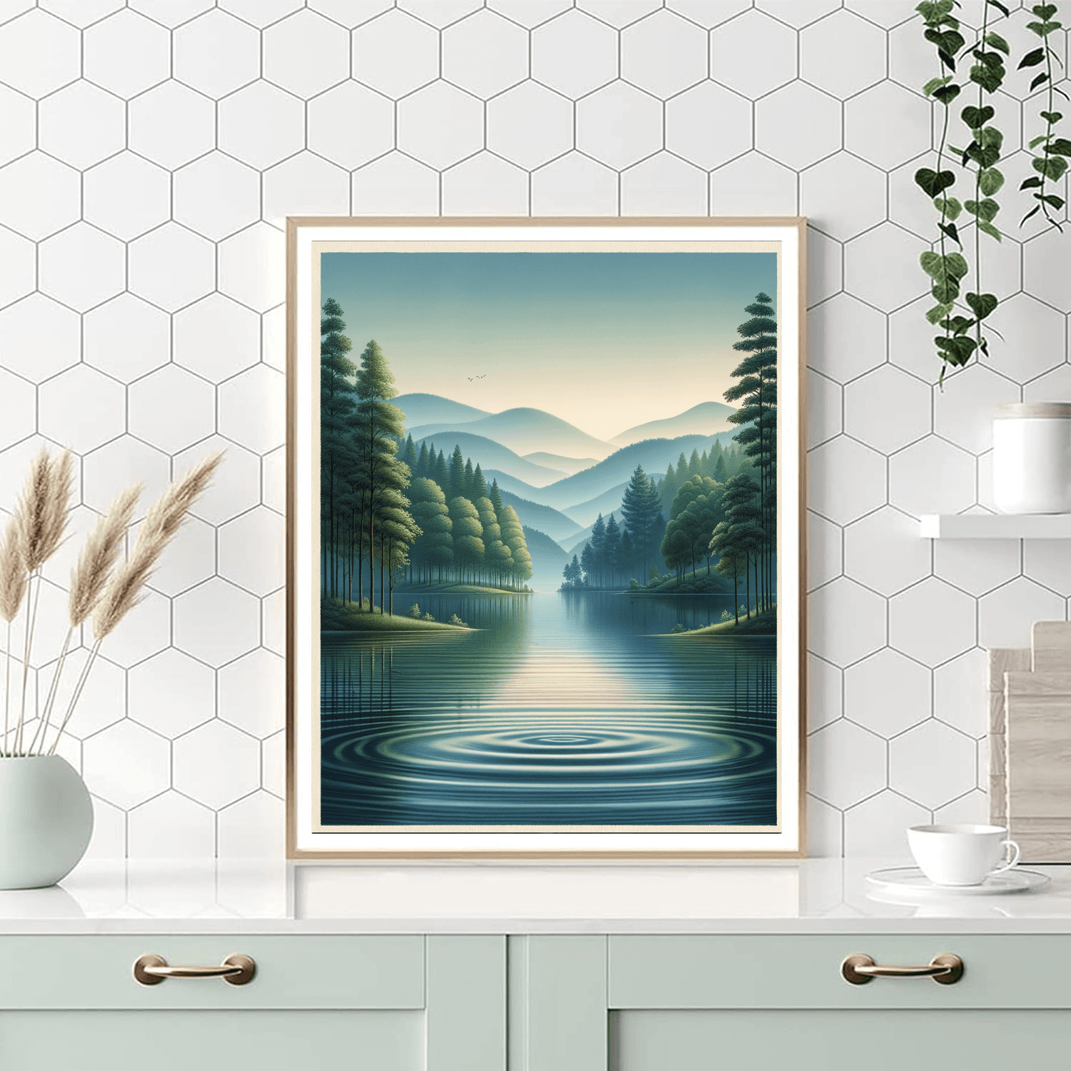 Calm Lake Retreat DIY Paint By Numbers