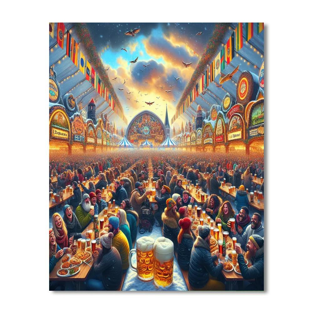 Harbin Beer Festival Painting Number Kit