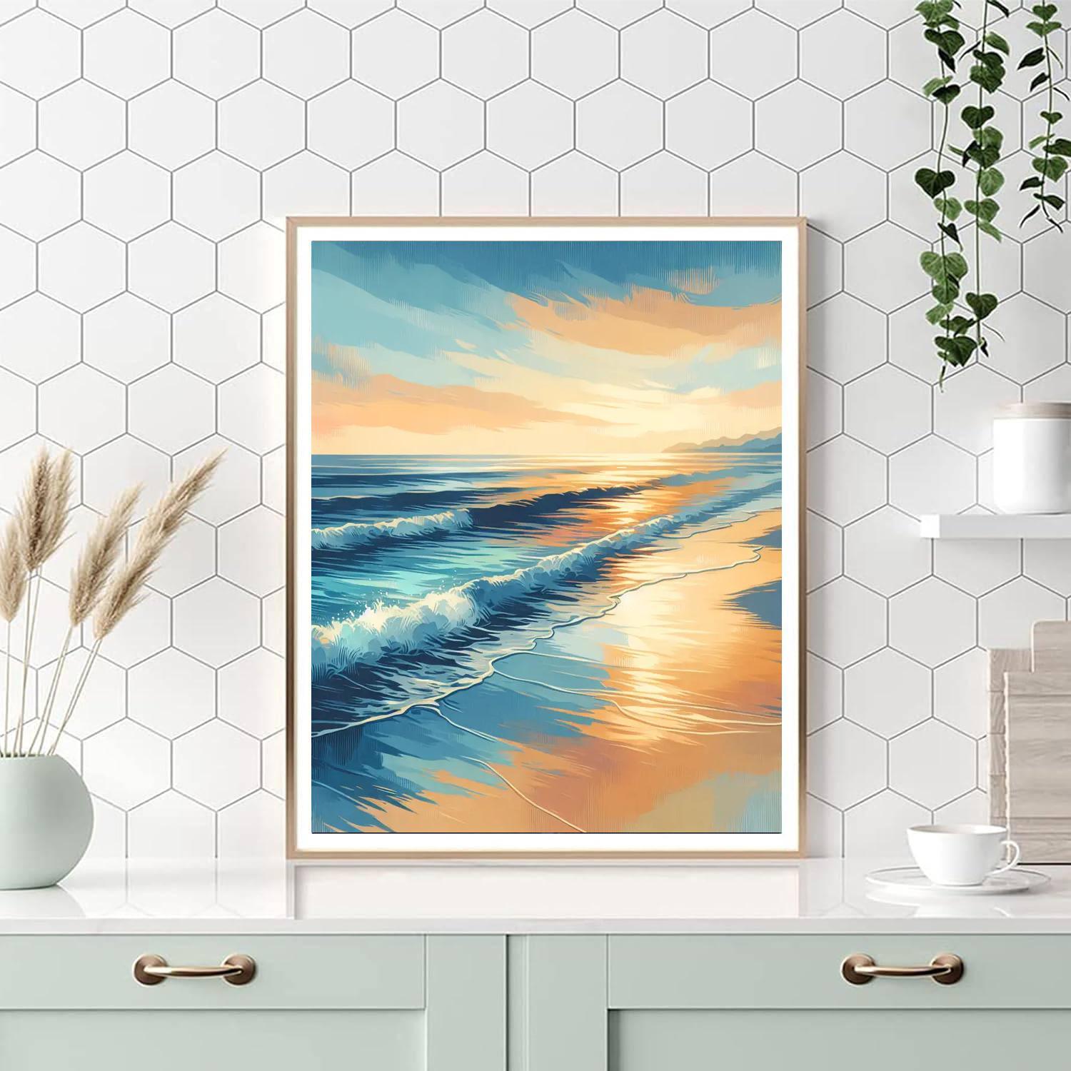 Coastal Waves Serenity Paint By Numbers Art
