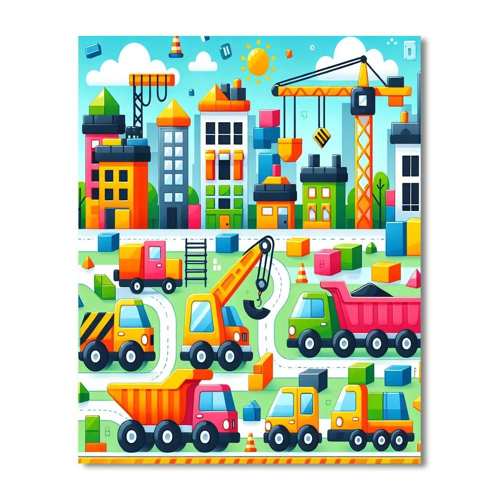Creative Construction Numbered Painting Kits