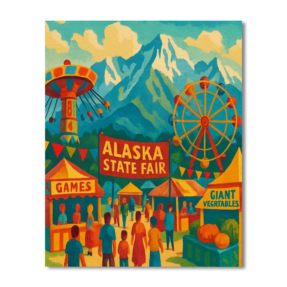 Alaska State Fair - Palmer, Usa Numbered Painting Kits