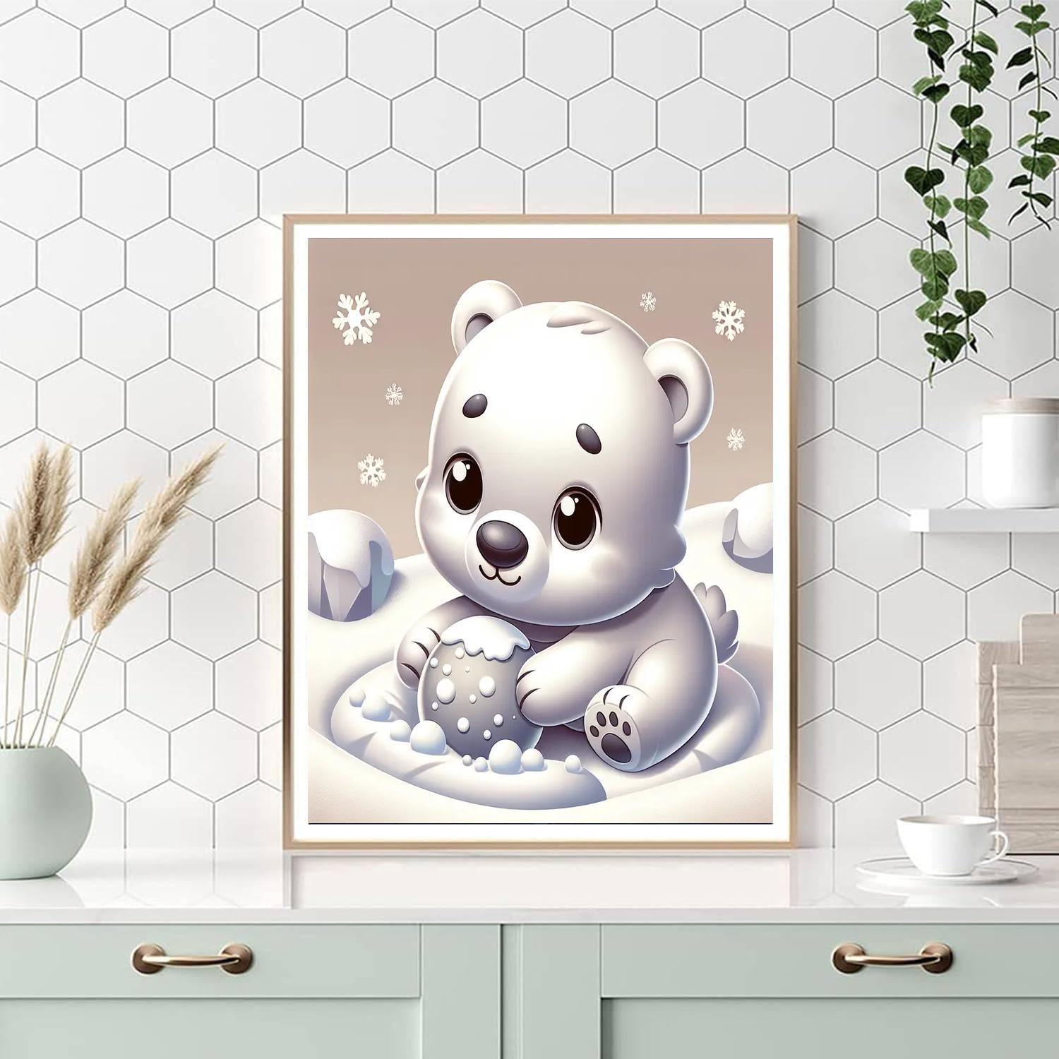 Polar Bear Adventure Painting By Numbers Kit