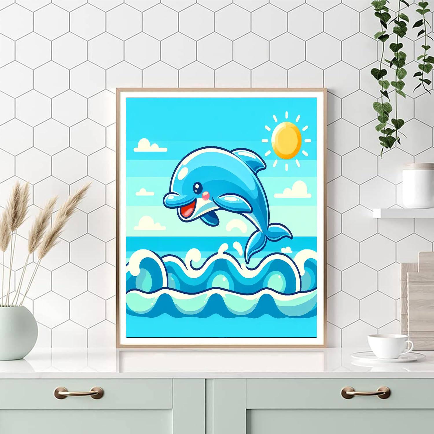 Dancing Dolphin Fun Paint By Numbers Kits