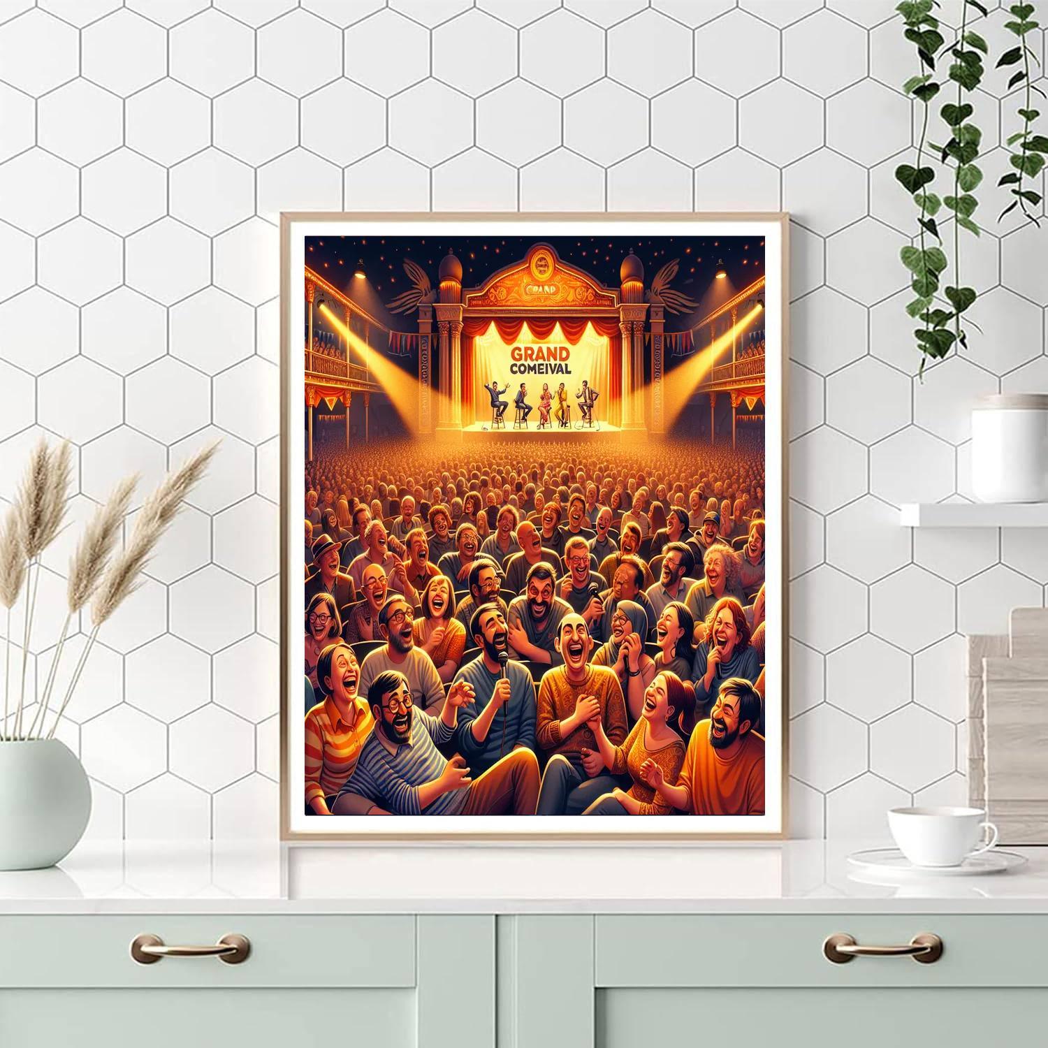 Glasgow International Comedy Festival Paint By Numbers Art