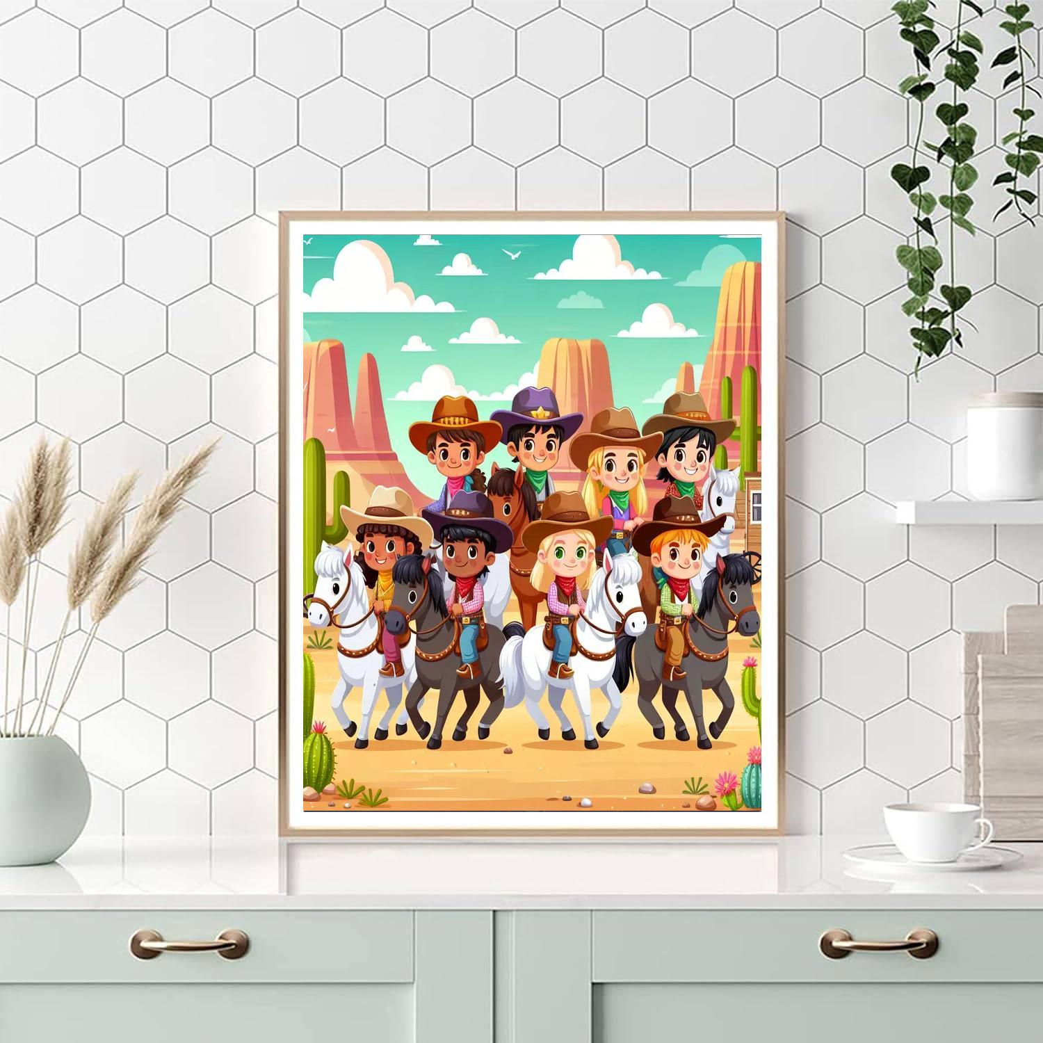 Wild West Cowboy Quest Paint By Number