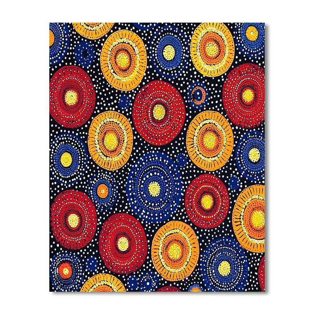 Yayoi Kusama Inspired Infinite Reflections  Number Painting