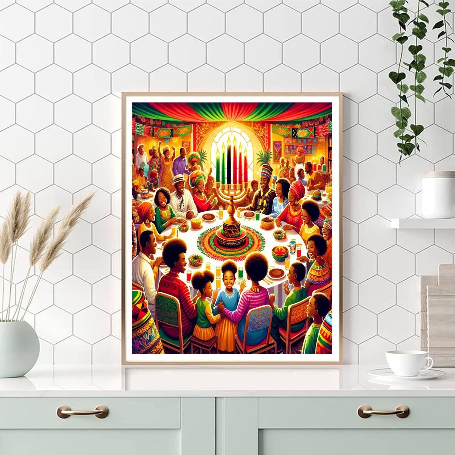 Kwanzaa Celebration DIY Paint By Numbers