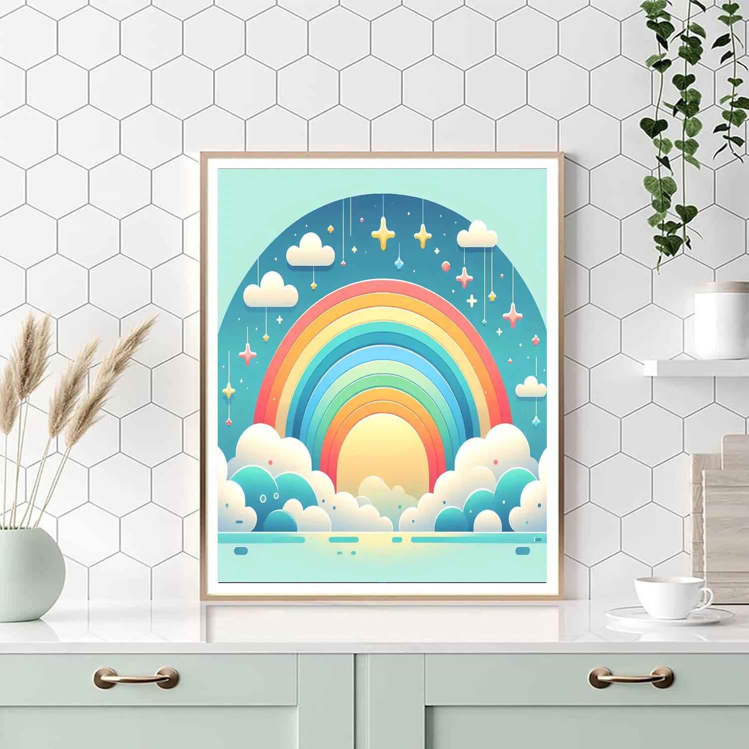 Rainbow Dreams Fantasy Painting Number Kit