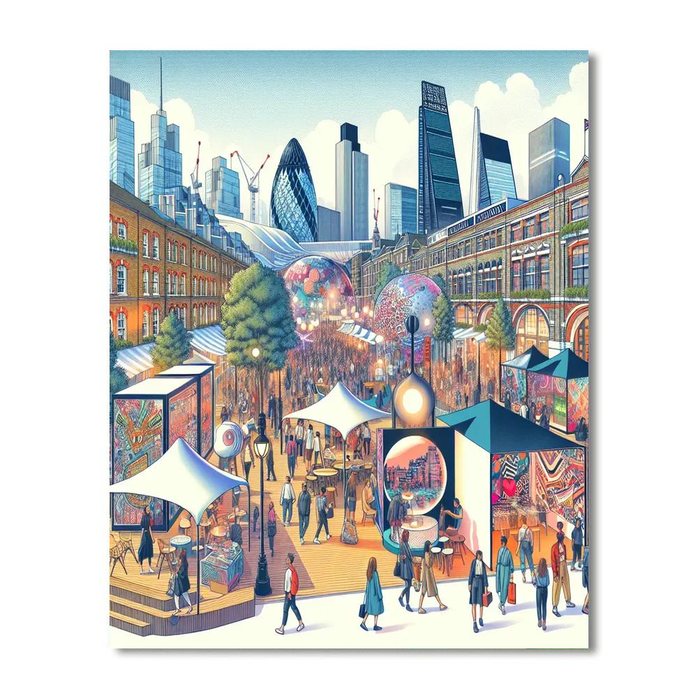 London Design Festival - United Kingdom Number Painting