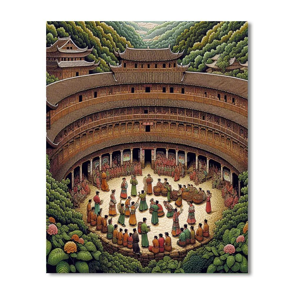 Fujian Tulou Open Festival - China Paint By Numbers