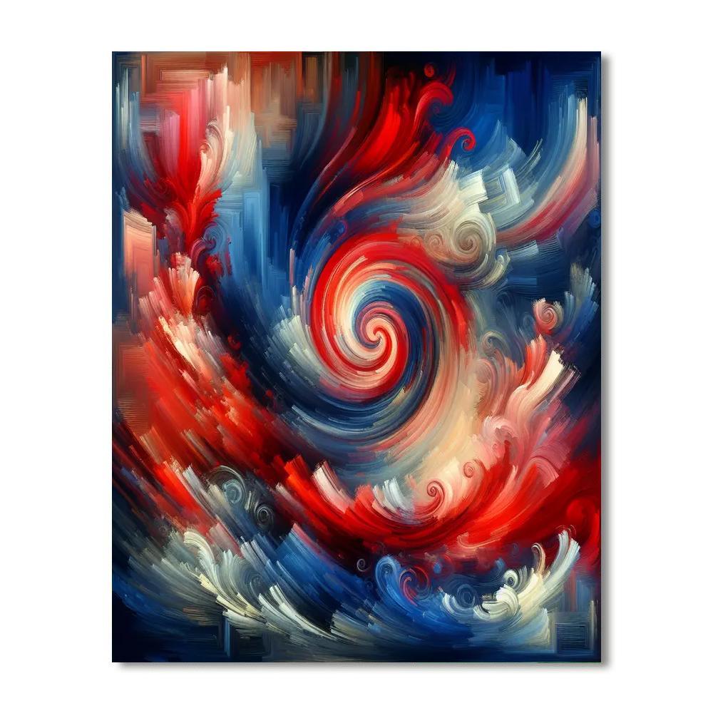 Modern Abstract Rhythm Paint By Numbers Art