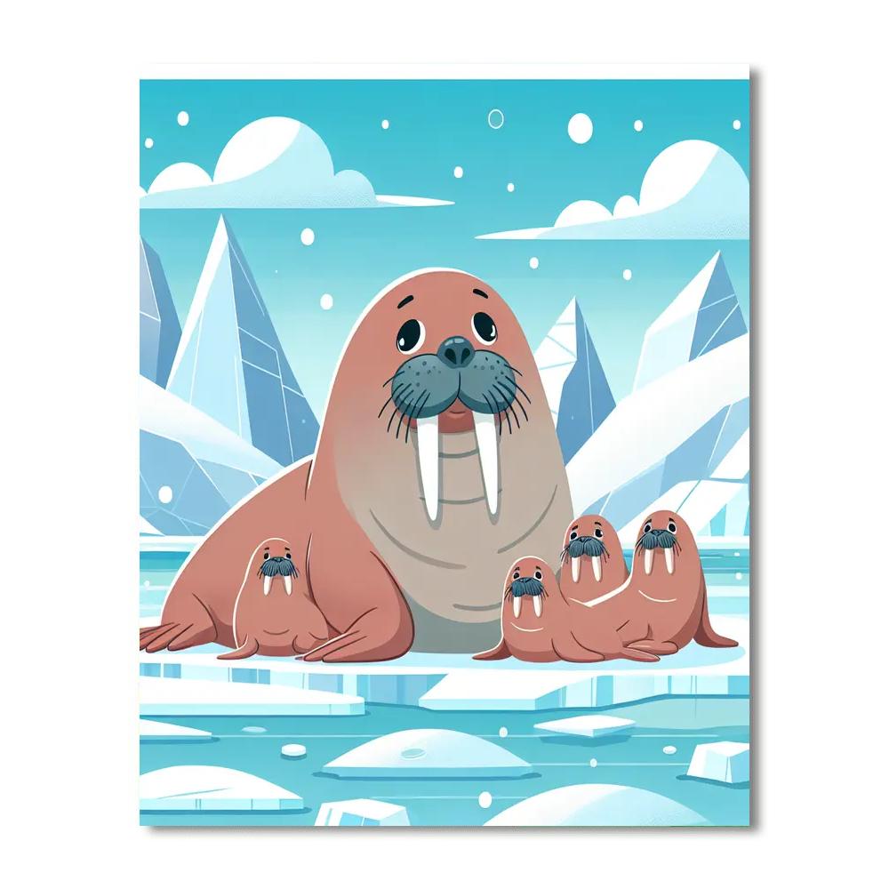 Wondrous Walruses Numbered Painting Kits