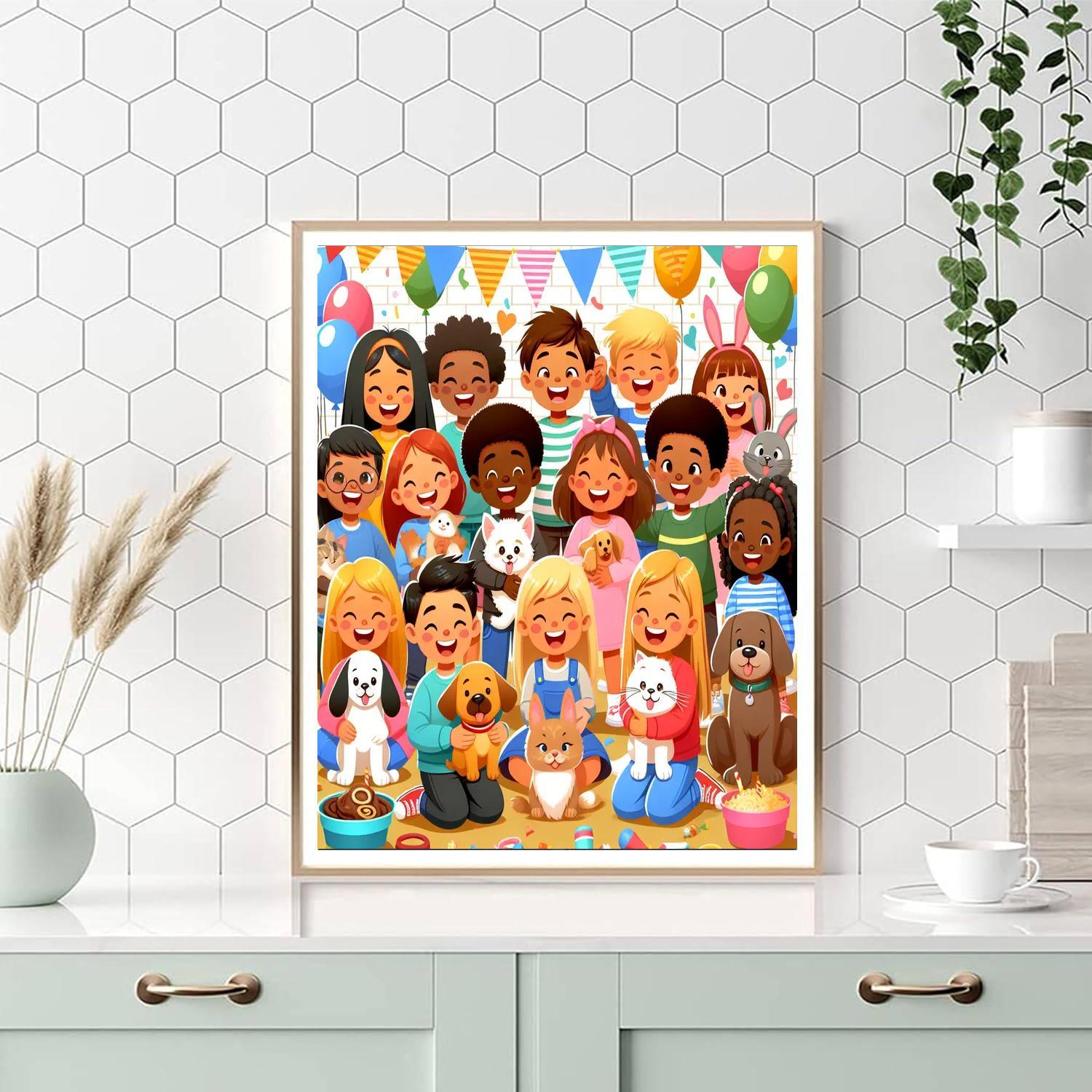 Joyful Pet Day Paint By Color