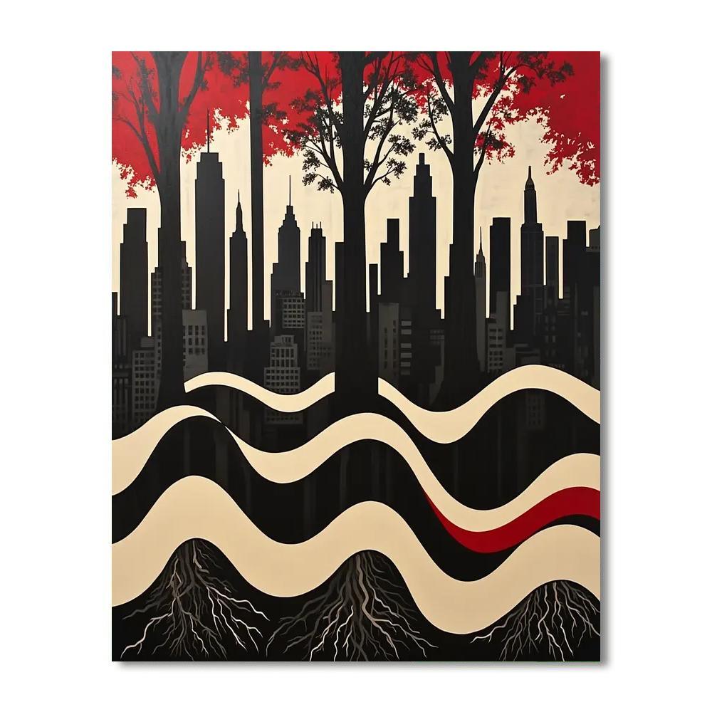 Banksy Inspired Urban Silence  DIY Paint By Numbers