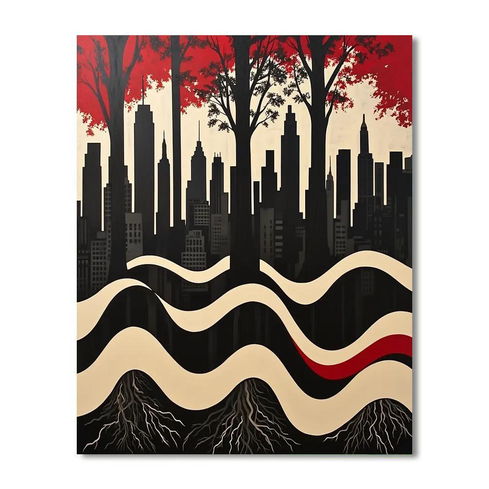 Banksy Inspired Urban Silence  DIY Paint By Numbers