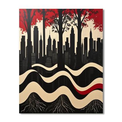 Banksy Inspired Urban Silence  DIY Paint By Numbers