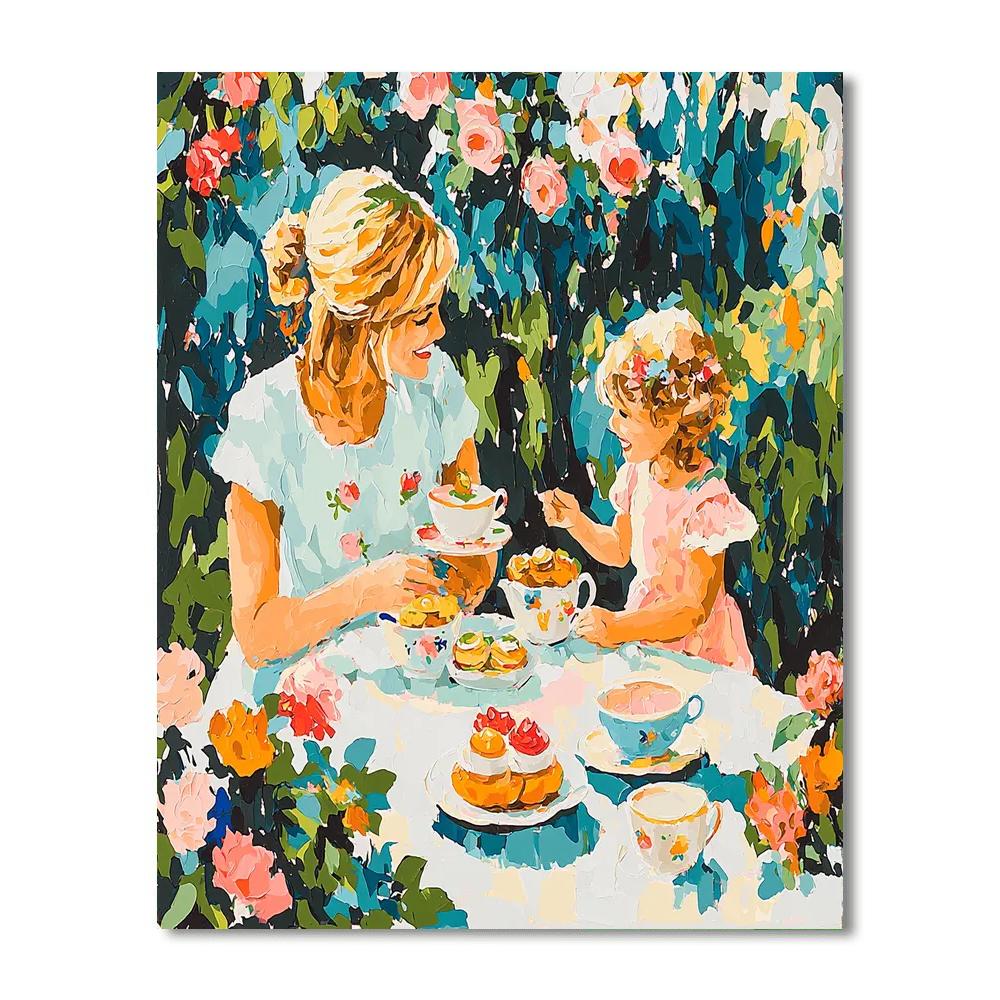 A Special Tea Party Paint By Numbers Kits