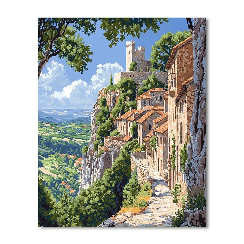 Rocamadour Village - Dordogne DIY Paint By Numbers