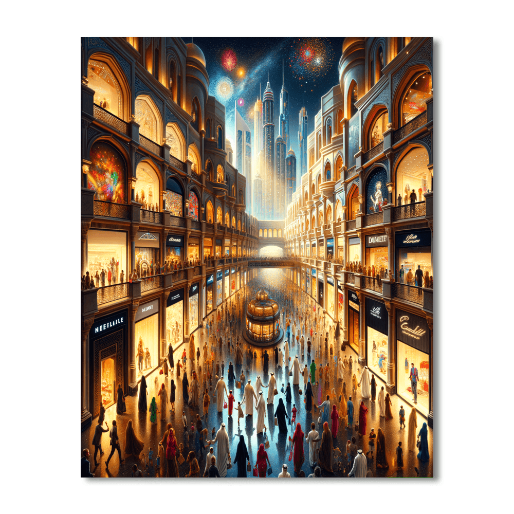 Dubai Shopping Festival - Uae Paint By Color