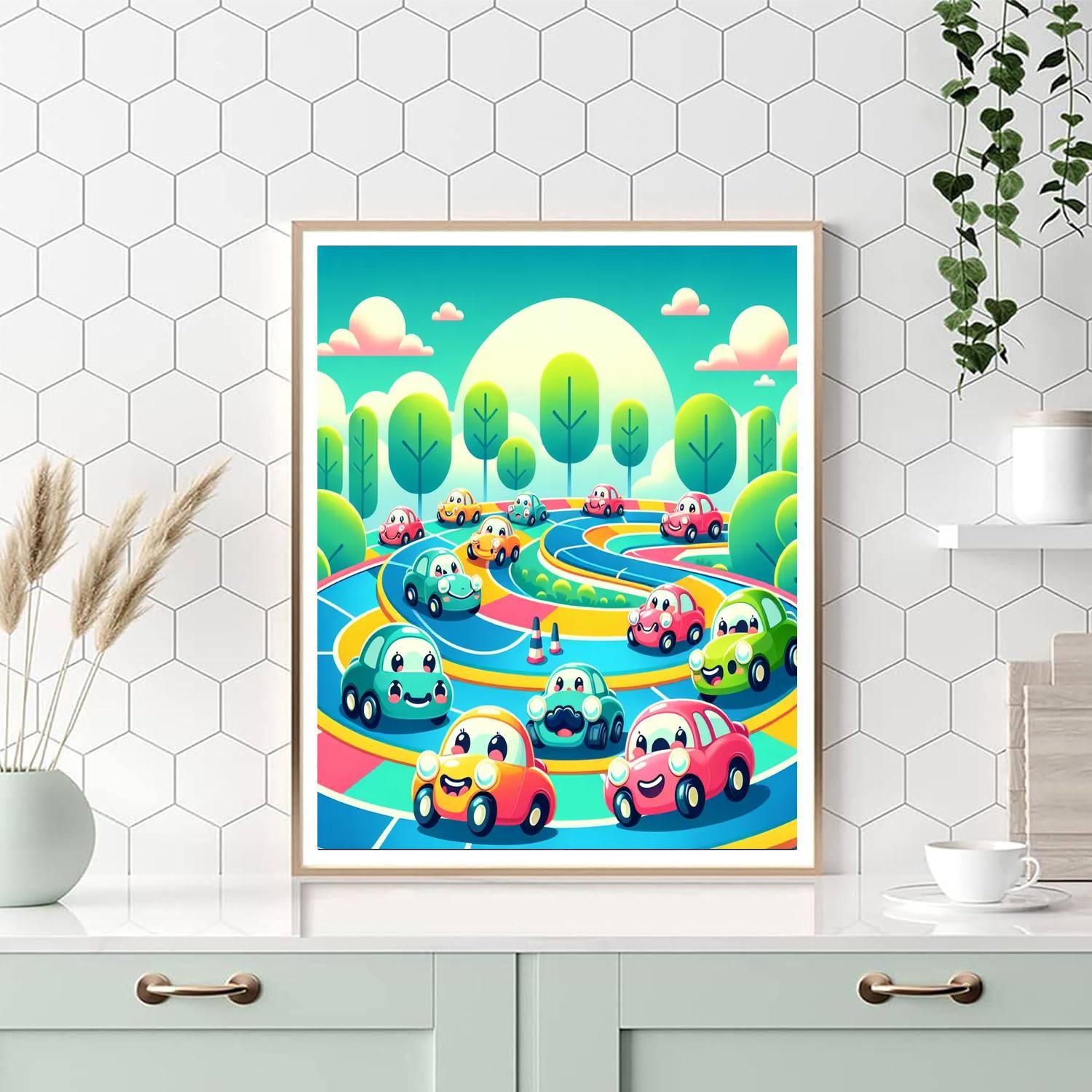 Cool Cars Painting By Numbers Kit