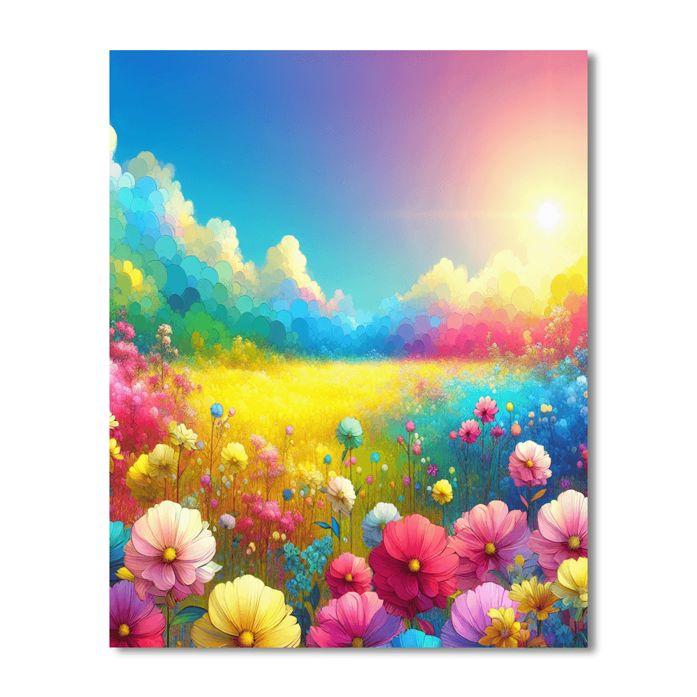 Dazzling Spring Blooms Painting By Numbers Kit
