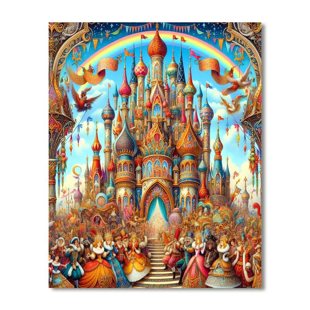 Fairy Tale Kingdom Revelry Painting By Numbers Kit