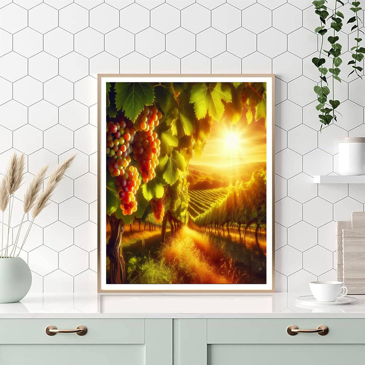 Radiant Summer Vineyard Paint By Color