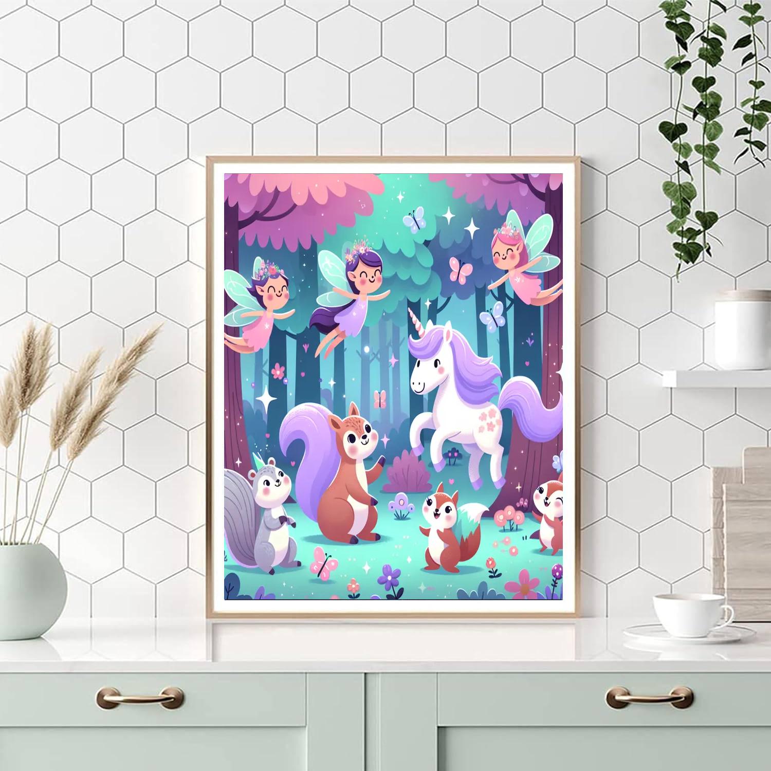 Magical Creatures Gathering Number Painting