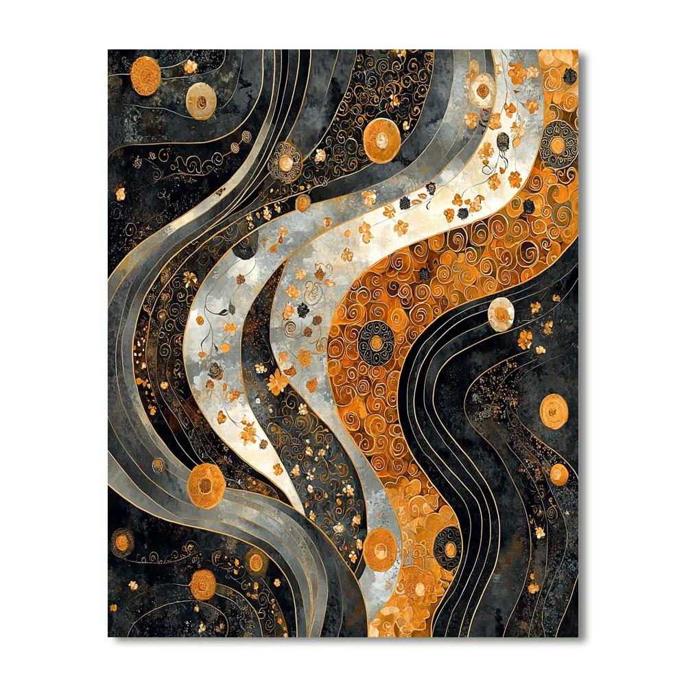 Gustav Klimt Inspired Symbolic Connection  Paint By Numbers Kits